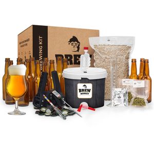 Brew Monkey® Bierbrauset Tripel | Luxe Set 5 Liter Bier | 8,2% Vol. | Bier Brauen Set | Männergeschenke | Bier Geschenke für Männer | Geburtstagsgeschenk für Männer