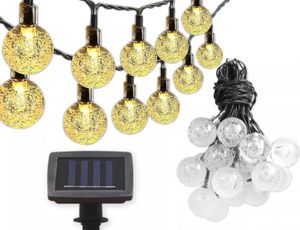 Girlanda Solarna Wisząca Świetlna LED Ogrodowa Lampki x20 Łańcuch 485cm