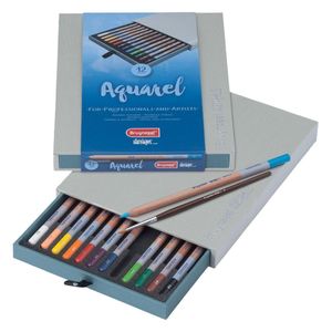 bruynzeel Aquarell-Buntstift design Aquarell 12er Box