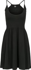 Urban Classics Damen Ladies Spaghetti Dress TB2610, color:black, size:M
