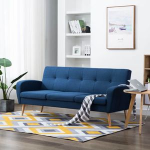 Möbel® NEW Sofa-Set Stabilität - Beste & Moderne 3-Sitzer-Sofa Stoff Blau Loungesofa Relaxsofa Relaxcouch