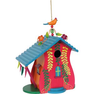 Small Foot Vogelhaus 'Maui' aus lackiertem Holz und Metall, bunt (1 Stück)