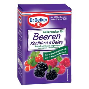 Dr. Oetker Gelierzucker für fruchtige Beeren Konfitüre und Gelee 500g