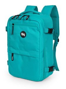 blnbag M6 - Bagaż podręczny dla Ryanair, plecak 40x20x25 cm, torba podróżna pod siedzeniem, plecak kabinowy max 20L, aqua green