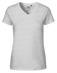 Damen V-neck T-Shirt - Farbe: Sports Grey - Größe: XL