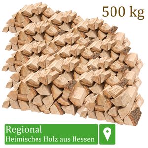 Brennholz Kaminholz Holz Eiche 500 kg Für Ofen und Kamin Kaminofen Feuerschale Grill Feuerholz Holzscheite Wood 25 cm kammergetrocknet flameup