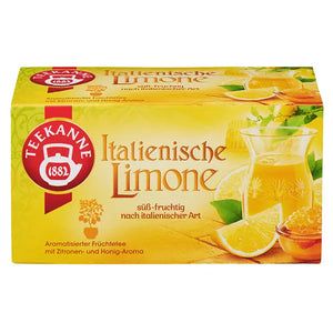 Teekanne Italienische Limone 50g, 20 Beutel Aromatischer Tee Natürlish Kräutertee 1 Packung