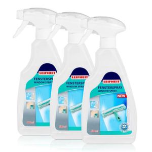 Leifheit Fensterspray 500ml - Für die streifenfreie Reinigung (3er Pack)