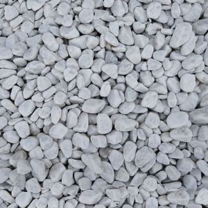 Carrara Marmor weiß, rund 12-16mm Marmorsteine 25kg Carrara Marmor weiß, rund 12-16mm Marmorsteine 25kg