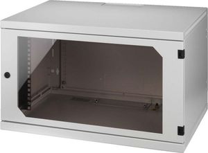 Monacor RACK-6W, Wandmontiertes Regal, 40 kg, Grau, Stahl, 600 mm, 388 mm