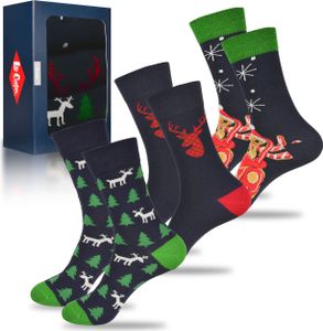 3 páry vianočných ponožiek zo sušienkového vzoru Lee Cooper ako darček na Vianoce