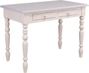 Casa Padrino Landhausstil Schreibtisch mit 2 Schubladen Creme / Grau 109 x 60 x H. 79 cm - Landhausstil Büromöbel