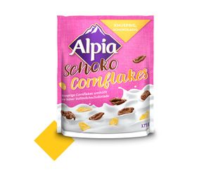Alpia Schoko Cornflakes Knusperflakes in Vollmilchschokolade 175g