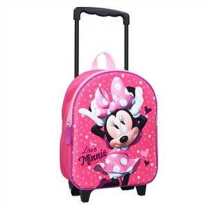 Dětský cestovní 3D batoh na kolečkách Love Minnie