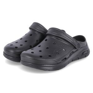 Dřeváky a pantofle Skechers ARCH FIT VALIANT v plusových velikostech černé 243160 BBK/dámská obuv