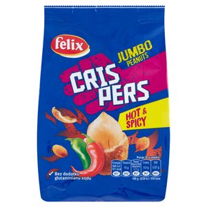 Felix Crispers Arašídy pražené ve skořápce s paprikovou příchutí 125 G