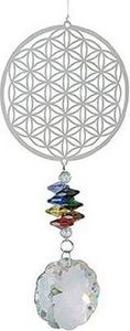 windspinner Magic Butterfly 40 cm Glas silber/blau