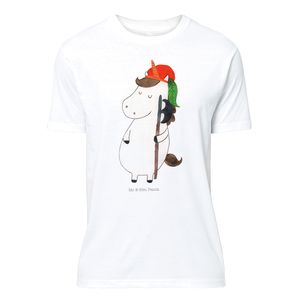 Mr. & Mrs. Panda Größe XL T-Shirt Uni Einhorn Bube - Weiß - Geschenk, Einhörner, Einhorn Deko, Herren, Damen, Pegasus, Unicorn