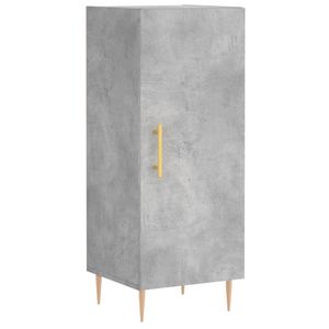 Kredens betonowy szary 34,5x34x90 cm materiał drewnopochodny