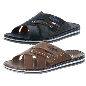 Rieker 21599 Herren Schuhe Clogs Pantoletten Weite G, Größe:45 EU, Farbe:Blau