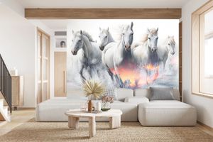 DECO WALLS fototapeta detská izba kone - výnimočná odolnosť XXL 240x360 cm