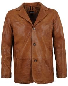 Maddox - Herren Lederjacke Sakko Lammnappa cognac Größe 48 Maddox - Herren Lederjacke Sakko Lammnappa cognac Größe 48