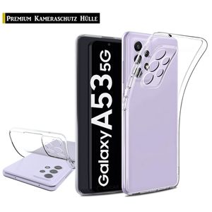 Für Samsung Galaxy A53 5G Handy Silikon Hülle Transparent Schutz Hülle Tasche Case Handyhülle Cover