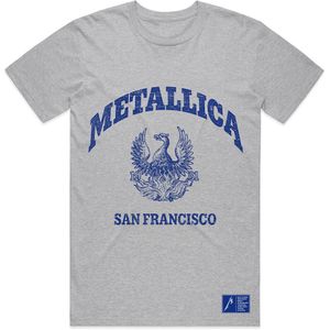 Metallica - "College" T-Shirt für Herren/Damen Unisex RO255 (XXL) (Grau)