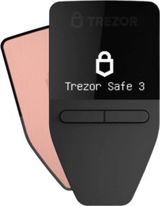 Trezor Safe 3 - Galatic Rose - Kryptografická hardvérová peňaženka