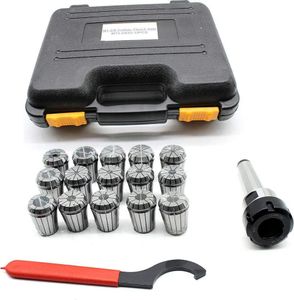15dílná sada upínacích kleštin 2-20mm MK3 M12+ ER32 470E