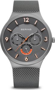 BERING Herrenuhr analog Quarz Multifunktion mit Edelstahl-Armband 33441-377