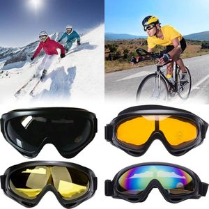 4X Schneebrille, Winddichte UV Schutz Fahrradbrille, Schneemobil Skibrille, Snowboardbrille, Skischutzbrille Unisex