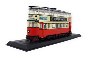 Atlas Straßenbahn Feltham Tram UCC 1931 Standmodell ohne Funktion Miniaturmodell metall 1:87 H0