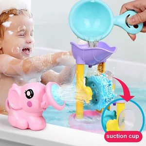 Schöne Cartoon Elefant Sprinkler Wasserrad Baby Kinder Schwimmen Badewanne Badespielzeug