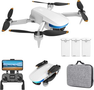 Mini Drohne Mit 60 Minuten Flugzeit, Professioneller Bürstenloser Motor,Faltbarer RC Quadrocopter Mit 5G WiFi FPV,GPS Rückkehr Für Erwachsene Anfänger