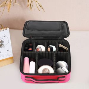 Kosmetická taška Makeup Organizér Kosmetické pouzdro Přenosná cestovní kosmetická taška Makeup Bag Jewellery Box s přihrádkami Rosy