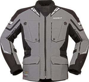Modeka Panamericana 2 Motorrad Textiljacke, grau/schwarz, 3XL