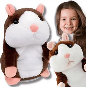 OMNA | Interaktiver Hamster - Grau/Braun - Sprechendes Spielzeug - Lustige Unterhaltung