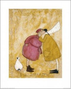 Sam Toft Poster Kunstdruck - Mr Und Mrs Mustard, Ein Großes Bussi (50 x 40 cm)