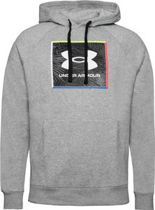 Under Armour Ua Rival Flc Graphic Hoodie 011 Mod Gray Light Heather S