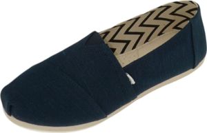 Toms Alpargata Blue Damen Slipper in Blau, Größe 9