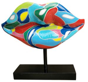 JV Möbel Modern Abstrakte Design Lippen Dekoration Skulpturen