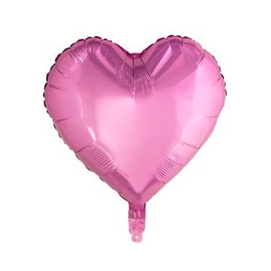 Oblique Unique Folien Luftballon Herz Form Kinder Geburtstag Baby Shower Mädchen Party JGA Hochzeit - rosa