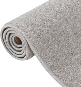 vidaXL Teppich Kurzflor 160x230 cm Hellgrau