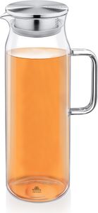 Wilmax Borosilikat-Glaskrug 1500 ml mit Edelstahl-Deckel WL-888210/A Wilmax Borosilikat-Glaskrug 1500 ml mit Edelstahl-Deckel WL-888210/A