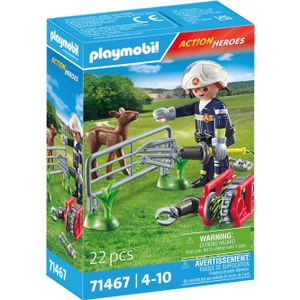 PLAYMOBIL PLAYMOBIL 71467 Feuerwehr-Tierrettung 71467