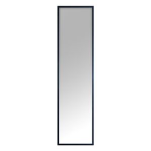 INSPIRE - Rechteckiger Spiegel MILO mit Holzrahmen - B.32 x H.122 cm - Schwarzes Holz - Ganzkörperspiegel - Wandspiegel schwarzer Rahmen
