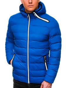 Ombre Herren Winterjacke mit  Kapuze vorne Reißverschluss und Taschen Leichte und Bequeme Jacke Perfekt fur Herbst/ Winter 6 Farben S-XXL