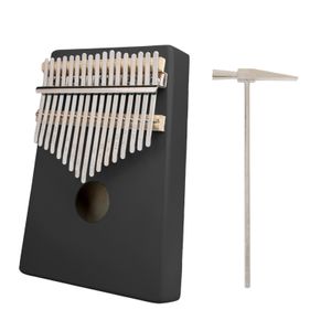 17 Tasten Kalimba Finger Piano Instrument Afrikanisches Mbira Thumb Piano & Tune Hammer