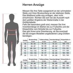 SteffenKlein Herren Anzug Anzug 'SLIM FIT' IBO-1377 blau 50